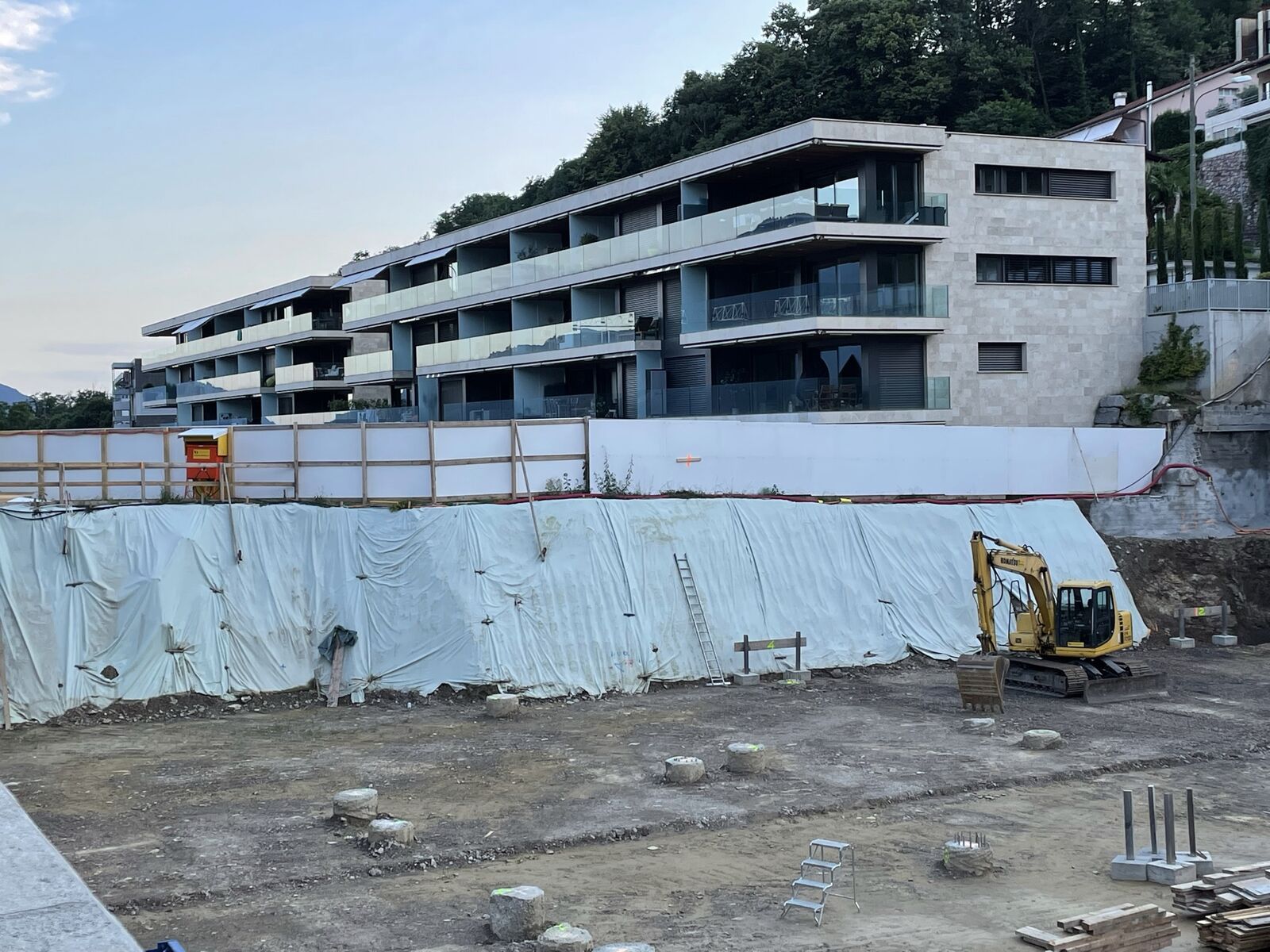 Residenza Corba · Lugano · cantiere in corso