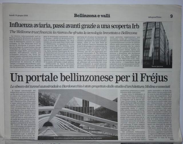 «Un portale bellinzonese per il Fréjus»