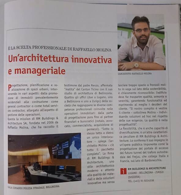 «Un'architettura innovativa e manageriale»